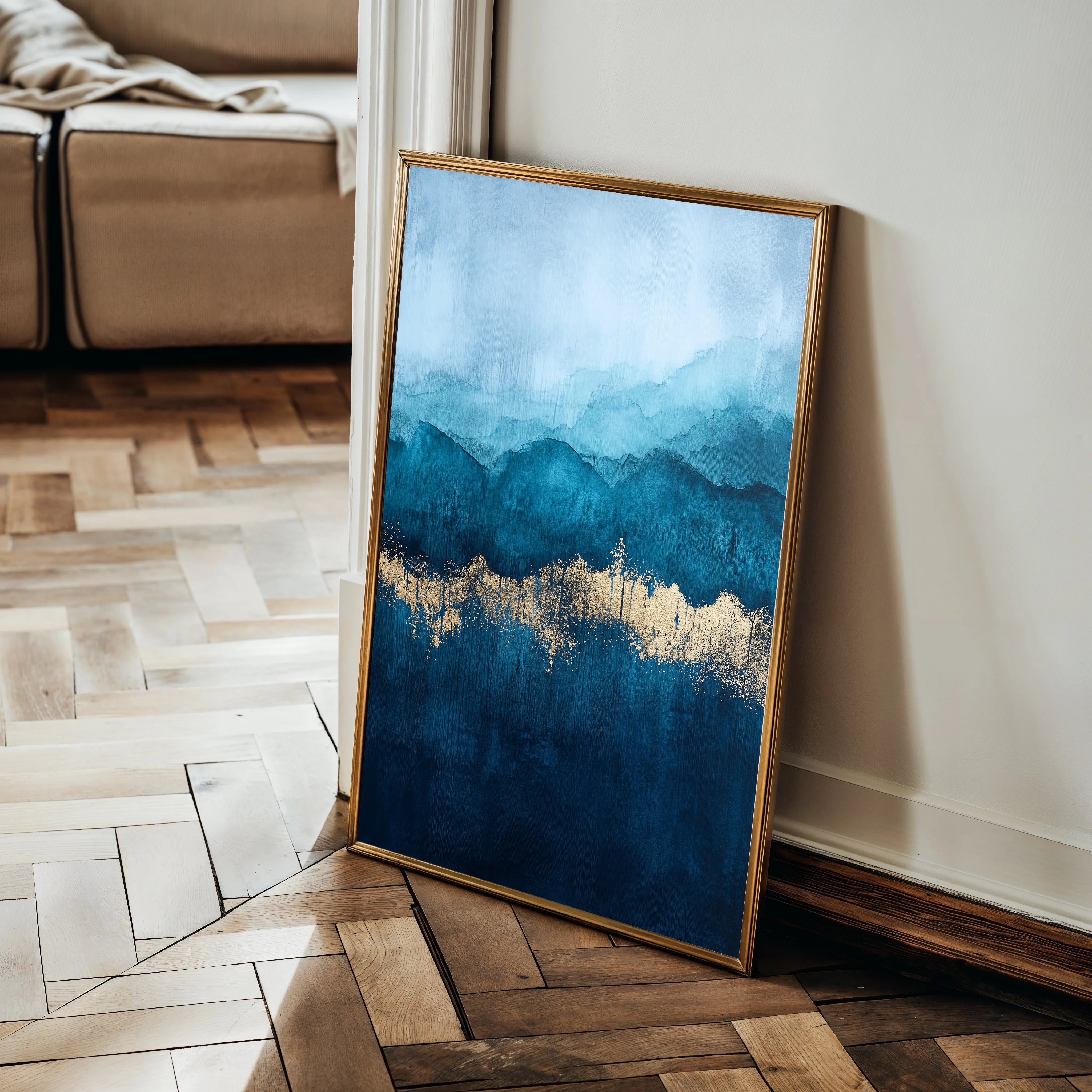 Abstract 530 Canvas Art 18" x 24" / 45 x 60 cm / Black