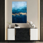 Abstract 530 Canvas Art 18" x 24" / 45 x 60 cm / Black
