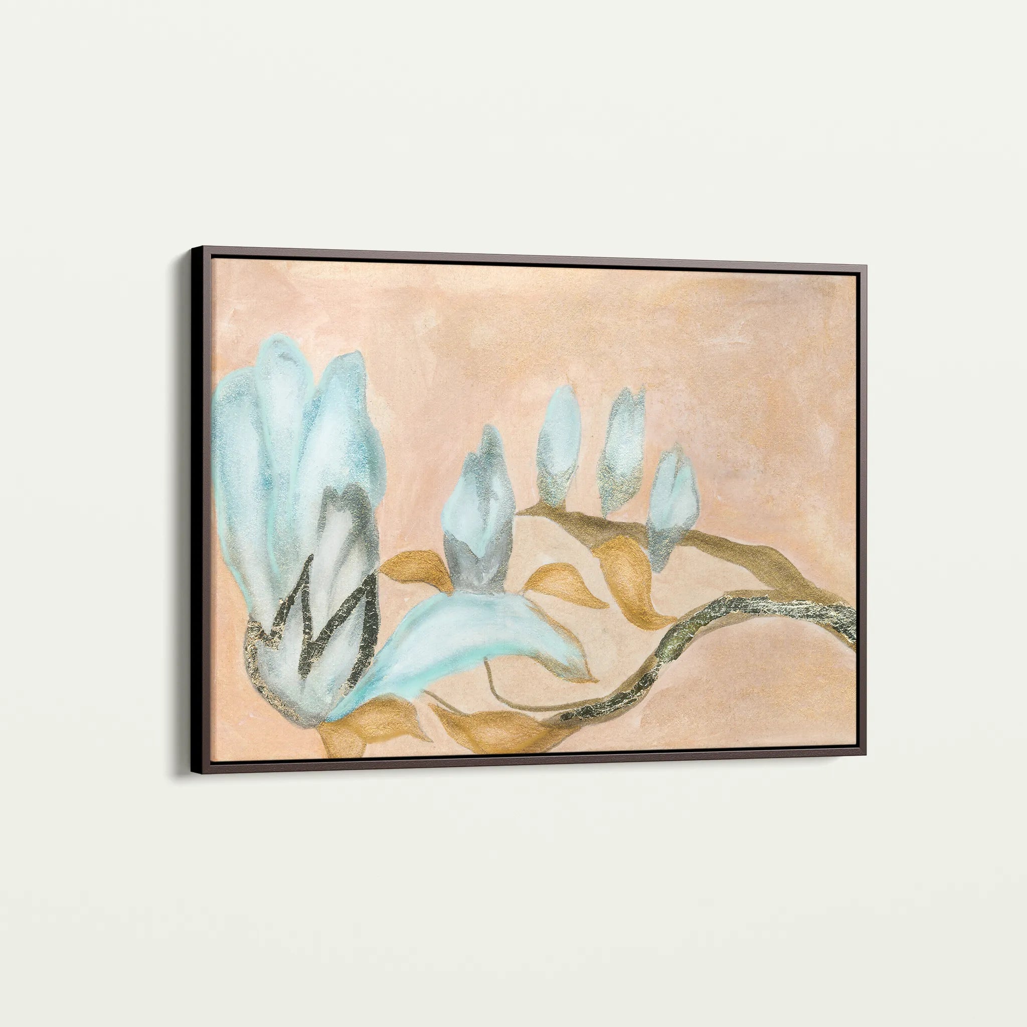 Floral 531 Canvas Art 18" x 24" / 45 x 60 cm / Black