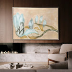 Floral 531 Canvas Art 60 x 40 cm / Black