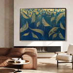 Floral 532 Canvas Art 18" x 24" / 45 x 60 cm / Black