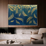Floral 532 Canvas Art 18" x 24" / 45 x 60 cm / Black