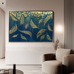 Floral 532 Canvas Art 18" x 24" / 45 x 60 cm / Black