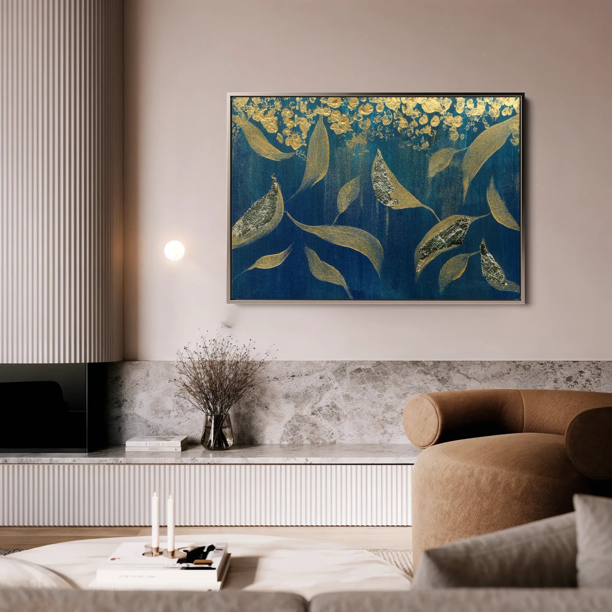 Floral 532 Canvas Art 18" x 24" / 45 x 60 cm / Black