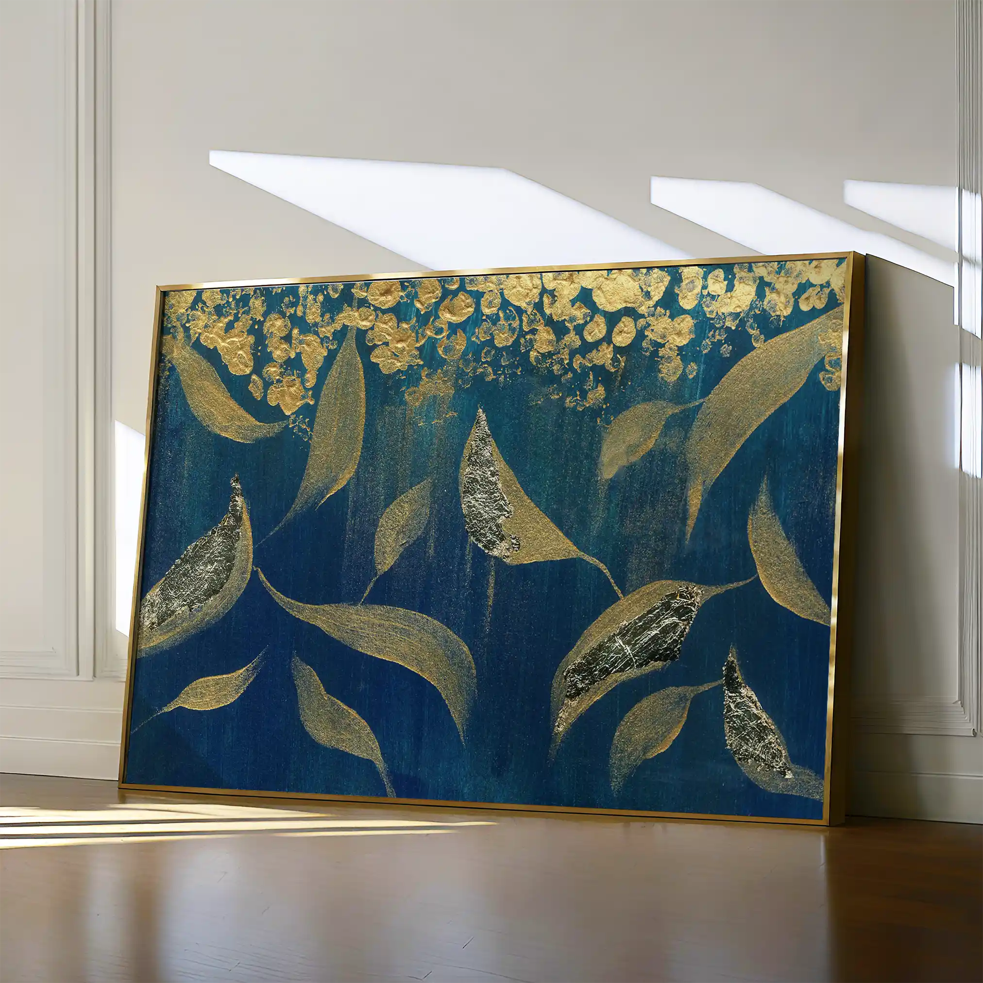 Floral 532 Canvas Art 60 x 40 cm / Black