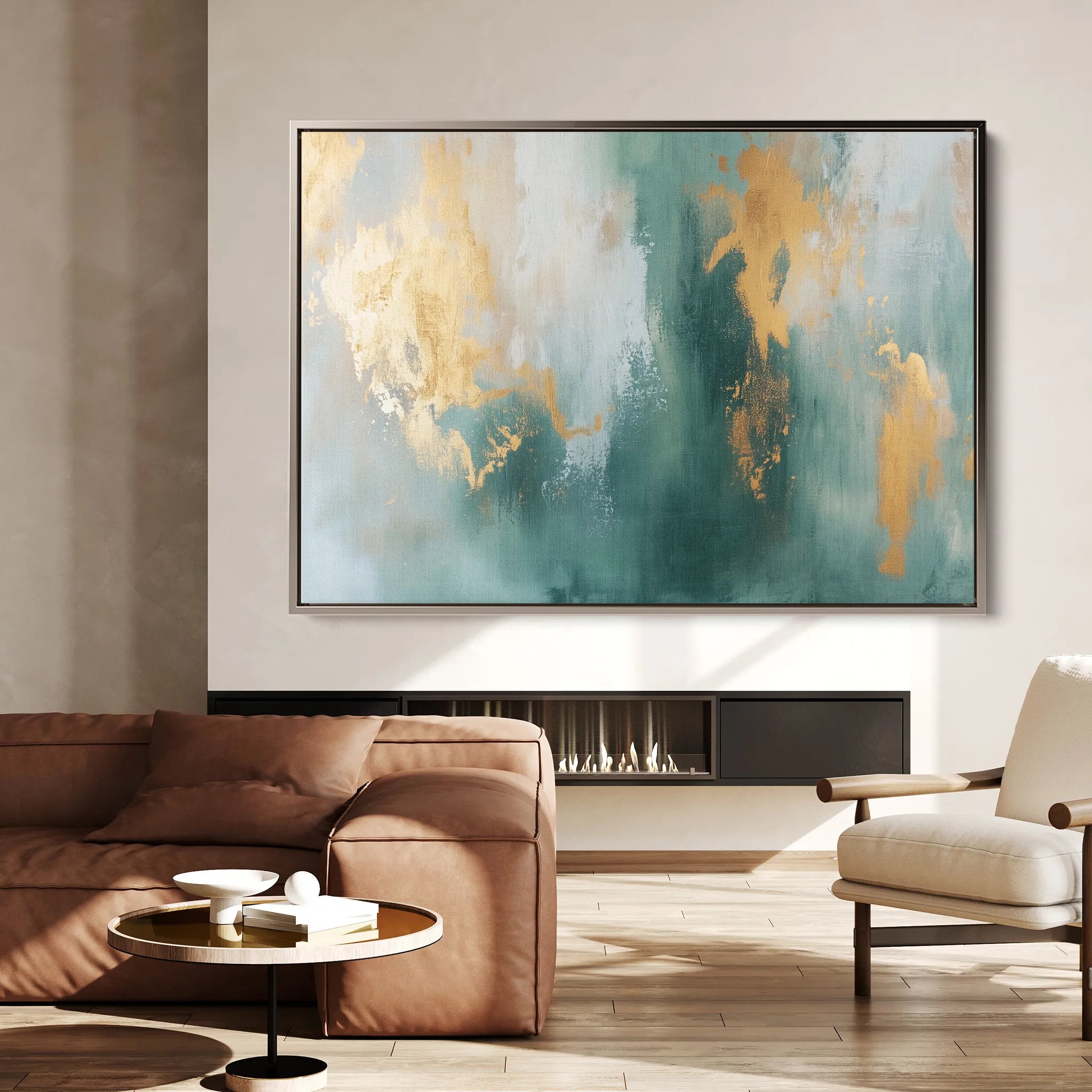 Abstract 534 Canvas Art 18" x 24" / 45 x 60 cm / Black