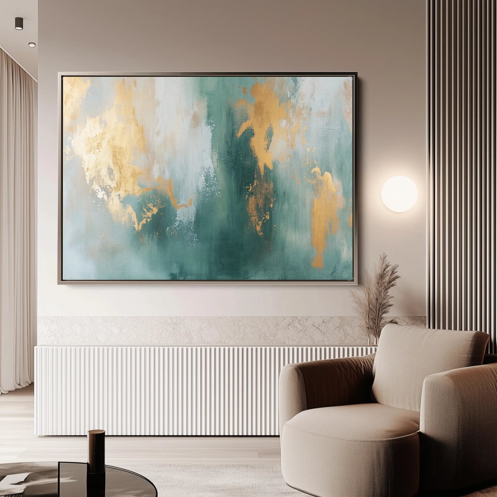 Abstract 534 Canvas Art 18" x 24" / 45 x 60 cm / Black
