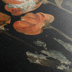 Floral 534 Canvas Art 18" x 24" / 45 x 60 cm / Black