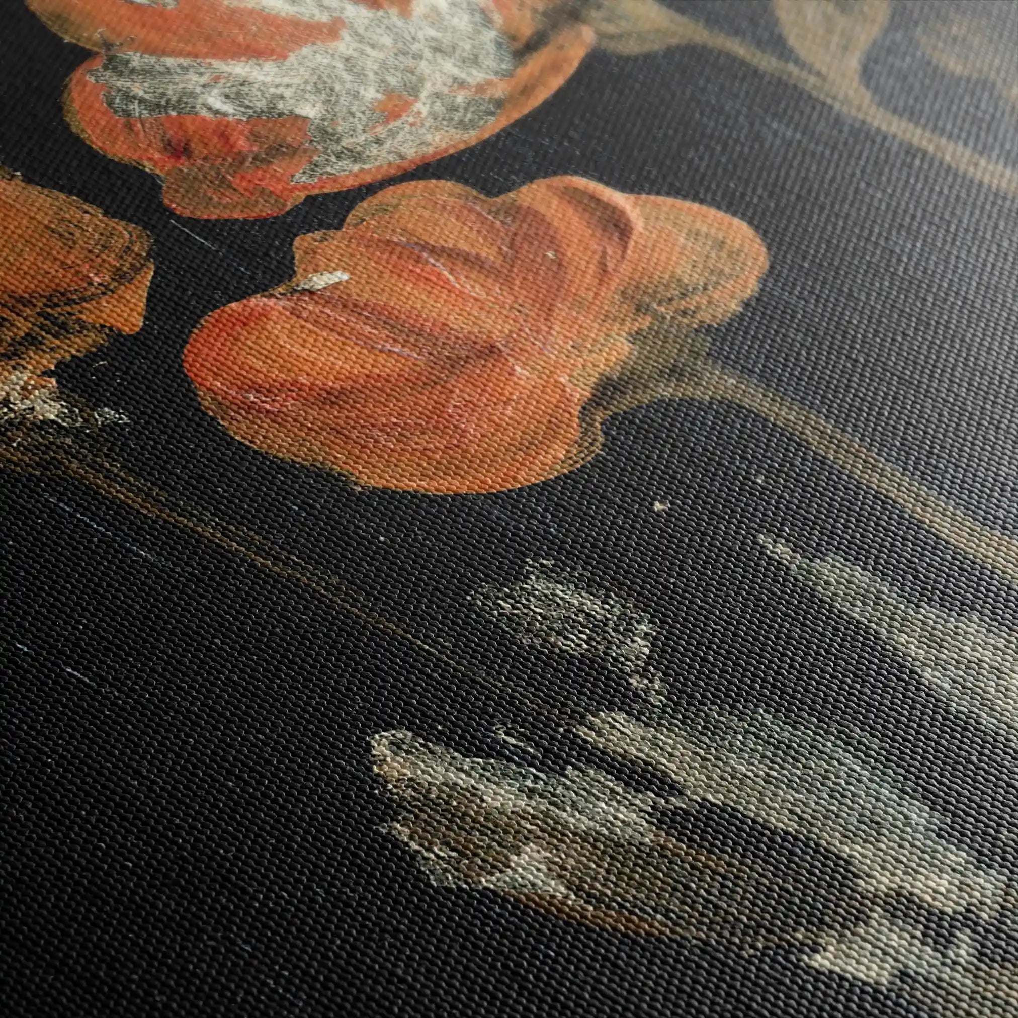 Floral 534 Canvas Art 60 x 40 cm / Black