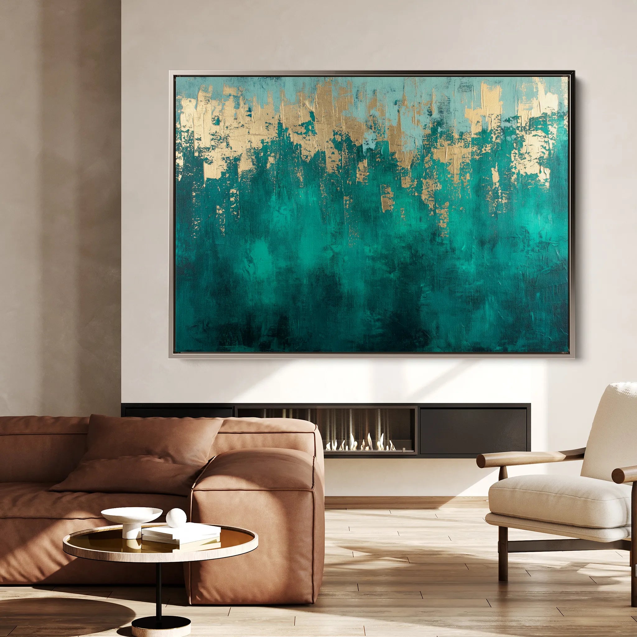 Abstract 536 Canvas Art 18" x 24" / 45 x 60 cm / Black