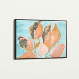 Floral 536 Canvas Art 18" x 24" / 45 x 60 cm / Black