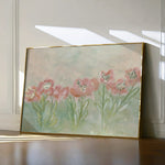 Floral 537 Canvas Art 18" x 24" / 45 x 60 cm / Black