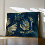 Floral 538 Canvas Art 18" x 24" / 45 x 60 cm / Black