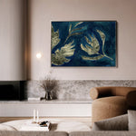 Floral 538 Canvas Art 18" x 24" / 45 x 60 cm / Black
