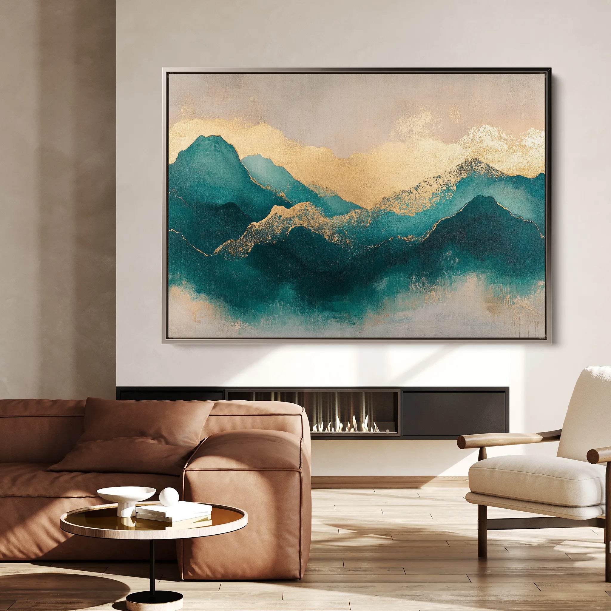 Abstract 539 Canvas Art 18" x 24" / 45 x 60 cm / Black
