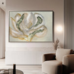 Floral 539 Canvas Art 18" x 24" / 45 x 60 cm / Black