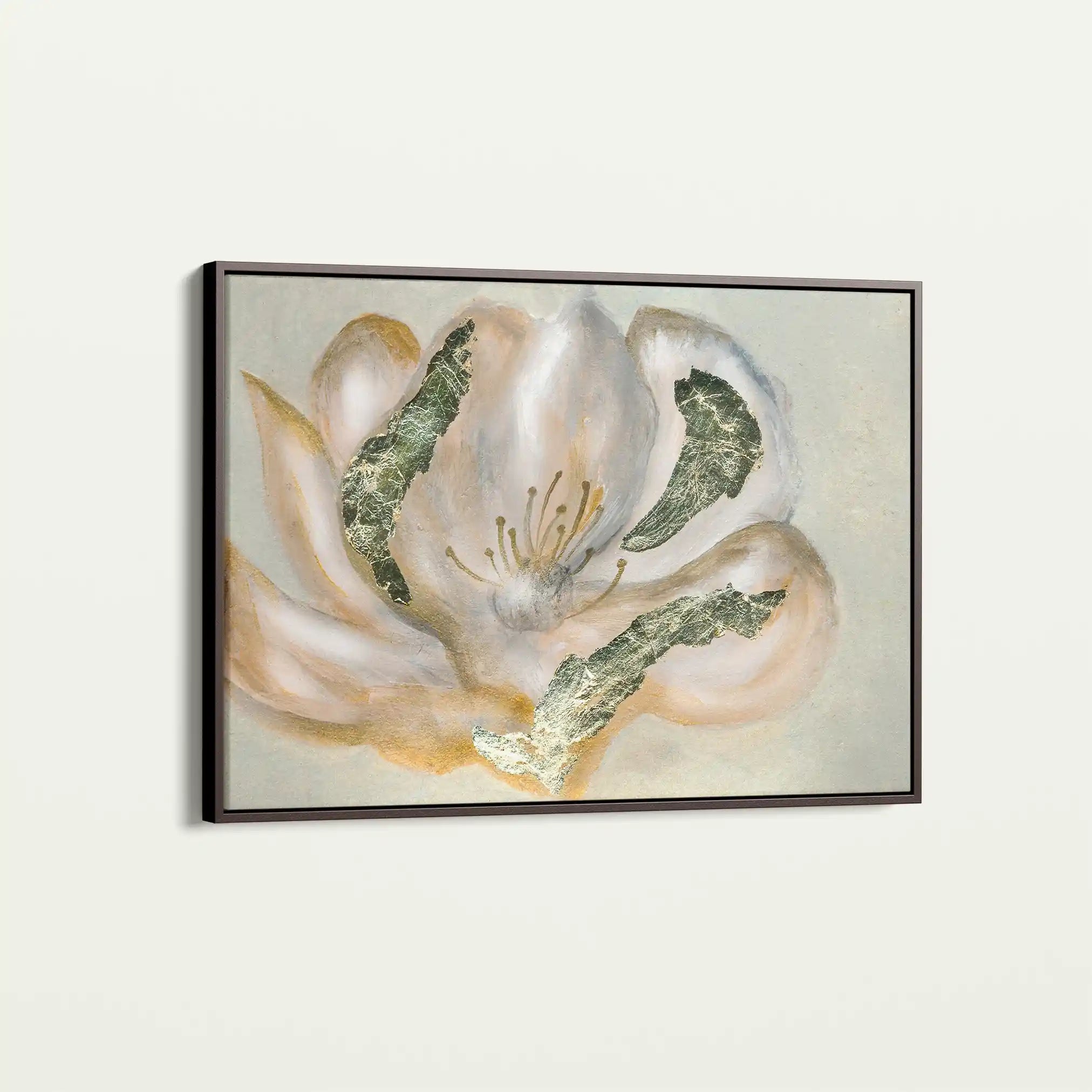 Floral 539 Canvas Art 60 x 40 cm / Black
