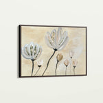 Floral 540 Canvas Art 18" x 24" / 45 x 60 cm / Black