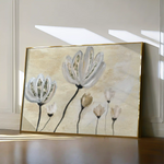Floral 540 Canvas Art 60 x 40 cm / Black