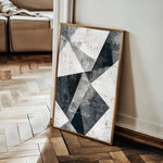 Abstract 541 Canvas Art 18" x 24" / 45 x 60 cm / Black