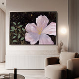 Floral 541 Canvas Art 18" x 24" / 45 x 60 cm / Black
