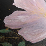Floral 541 Canvas Art 18" x 24" / 45 x 60 cm / Black