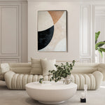 Abstract 542 Canvas Art 18" x 24" / 45 x 60 cm / Black