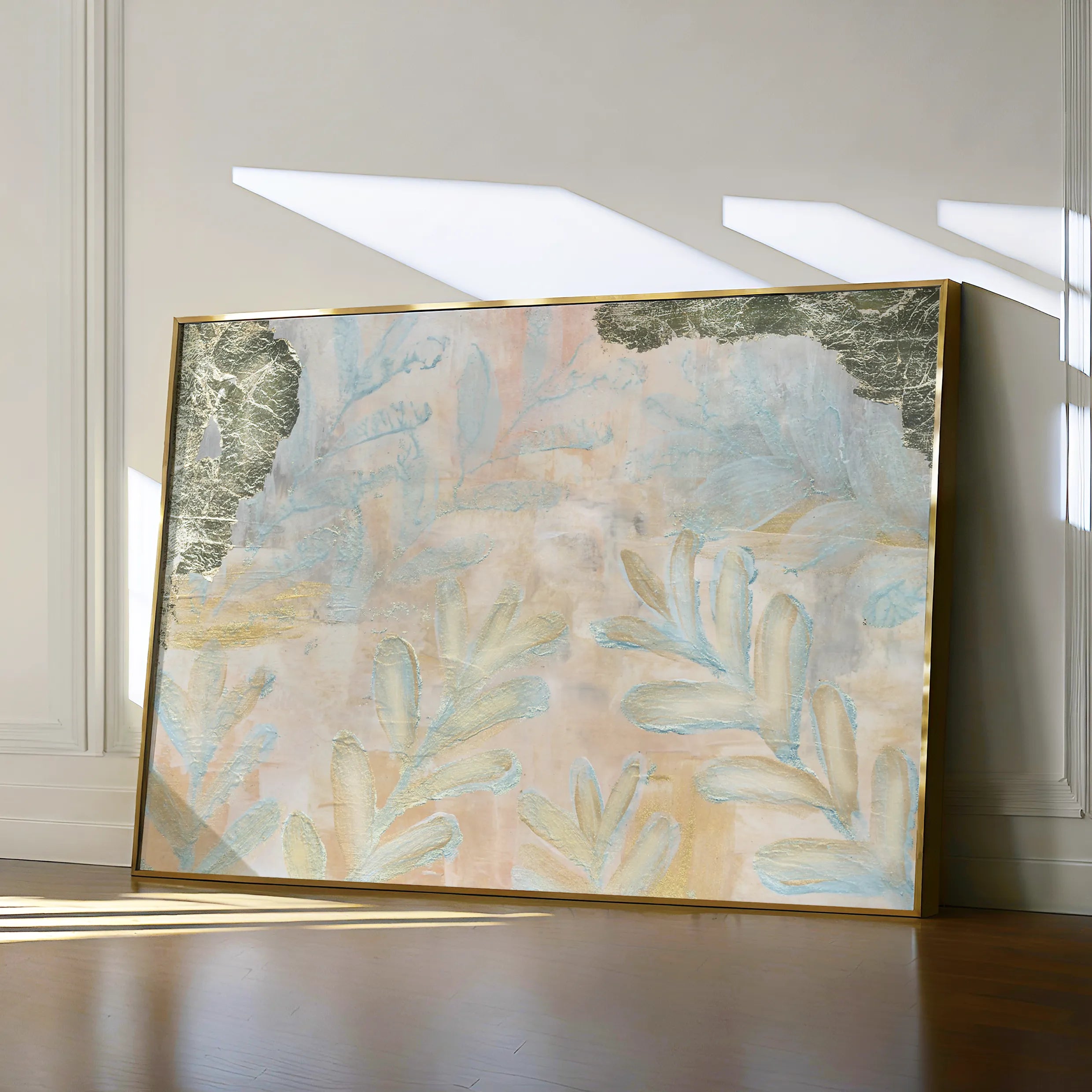 Floral 542 Canvas Art 18" x 24" / 45 x 60 cm / Black