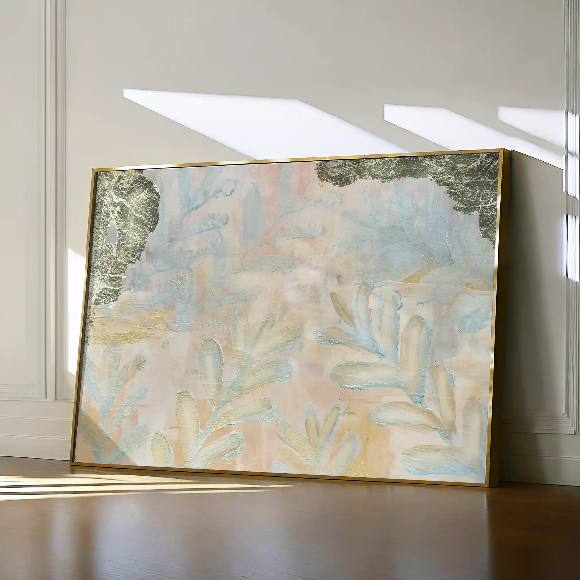 Floral 542 Canvas Art 60 x 40 cm / Black