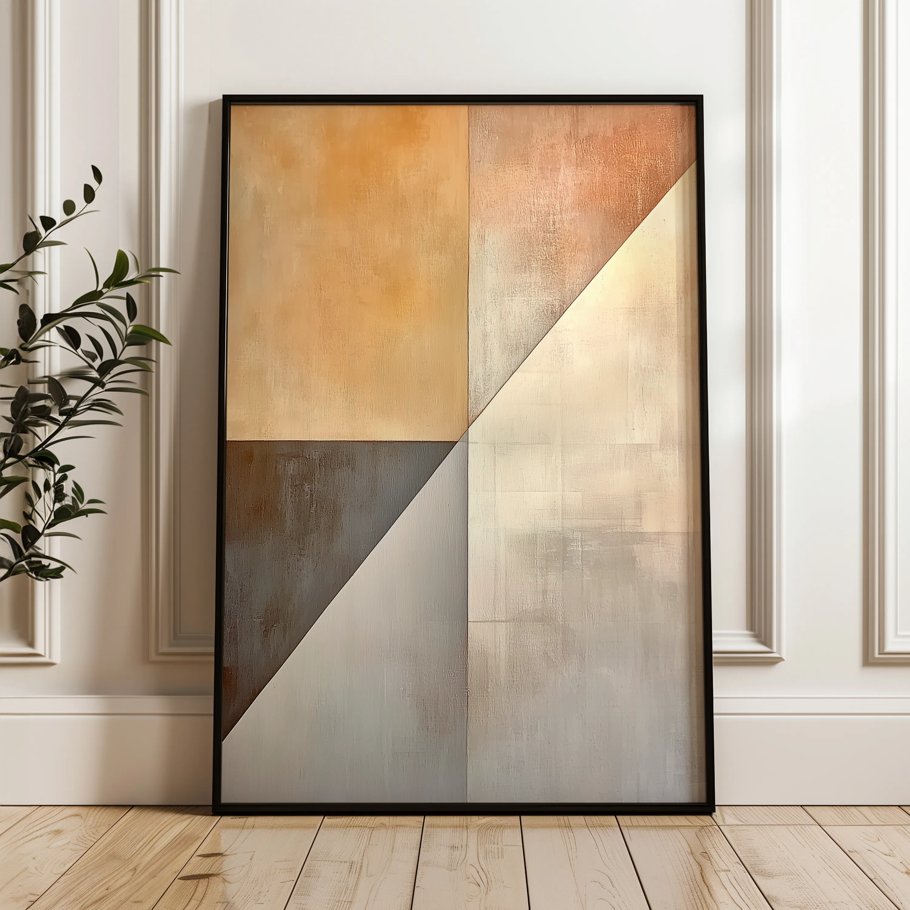 Abstract 543 Canvas Art 18" x 24" / 45 x 60 cm / Black