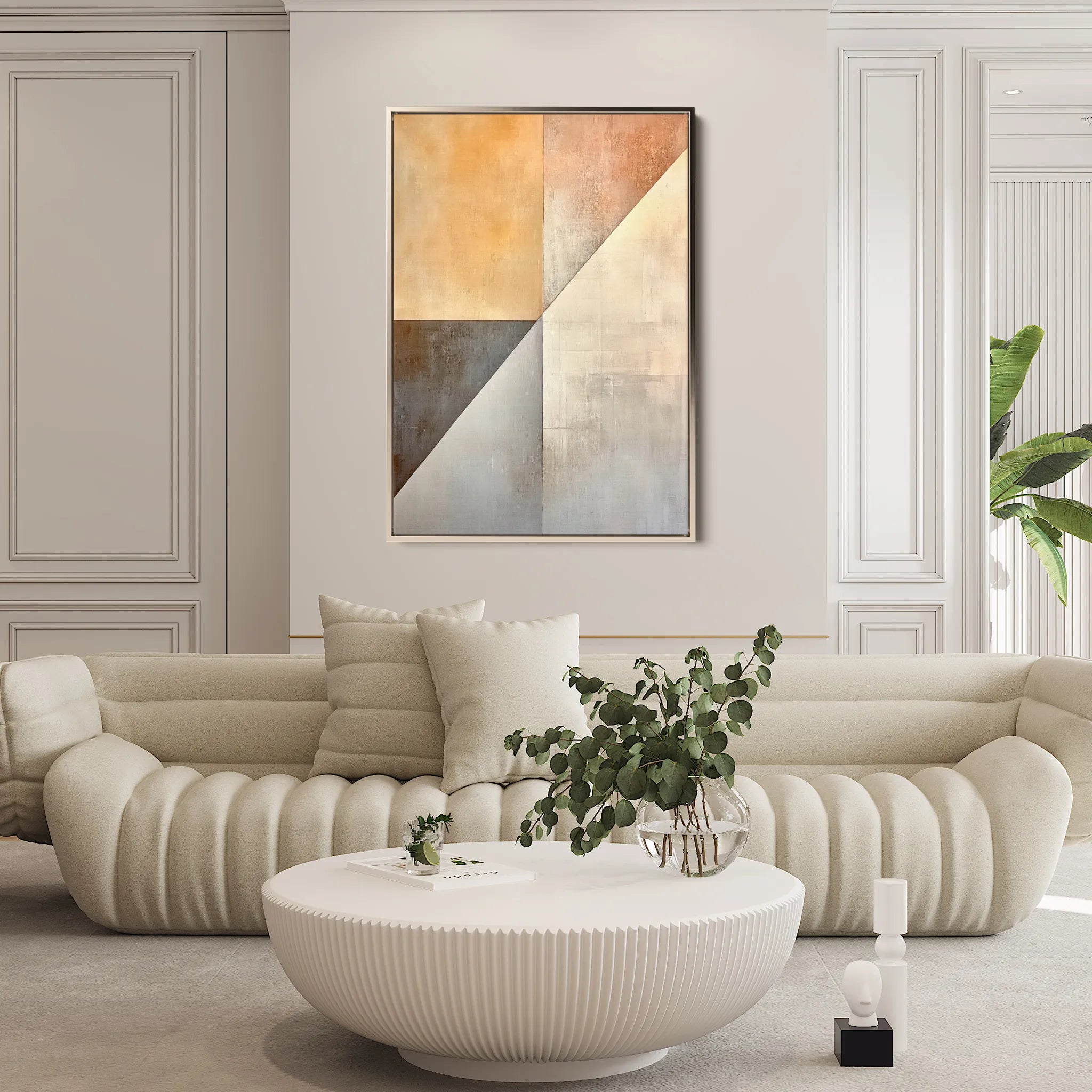 Abstract 543 Canvas Art 18" x 24" / 45 x 60 cm / Black