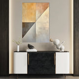 Abstract 543 Canvas Art 18" x 24" / 45 x 60 cm / Black