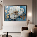 Floral 543 Canvas Art 18" x 24" / 45 x 60 cm / Black