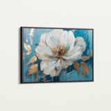 Floral 543 Canvas Art 18" x 24" / 45 x 60 cm / Black