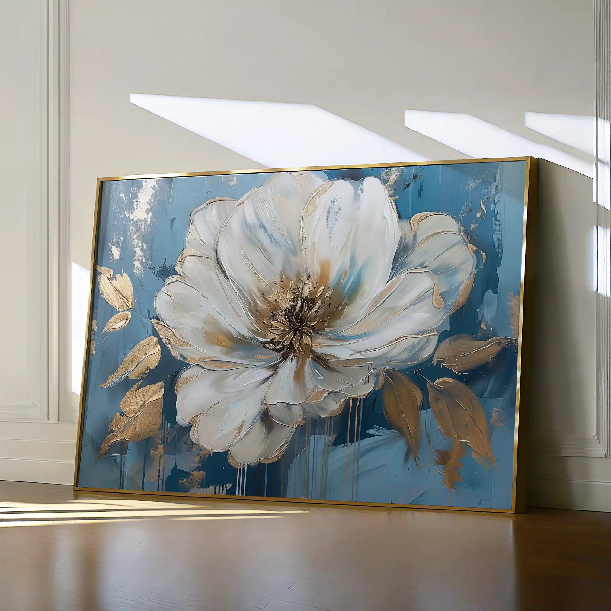 Floral 543 Canvas Art 60 x 40 cm / Black