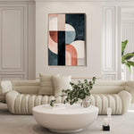 Abstract 544 Canvas Art 18" x 24" / 45 x 60 cm / Black