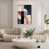 Abstract 544 Canvas Art 18" x 24" / 45 x 60 cm / Black