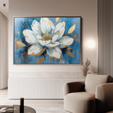 Floral 544 Canvas Art 18" x 24" / 45 x 60 cm / Black