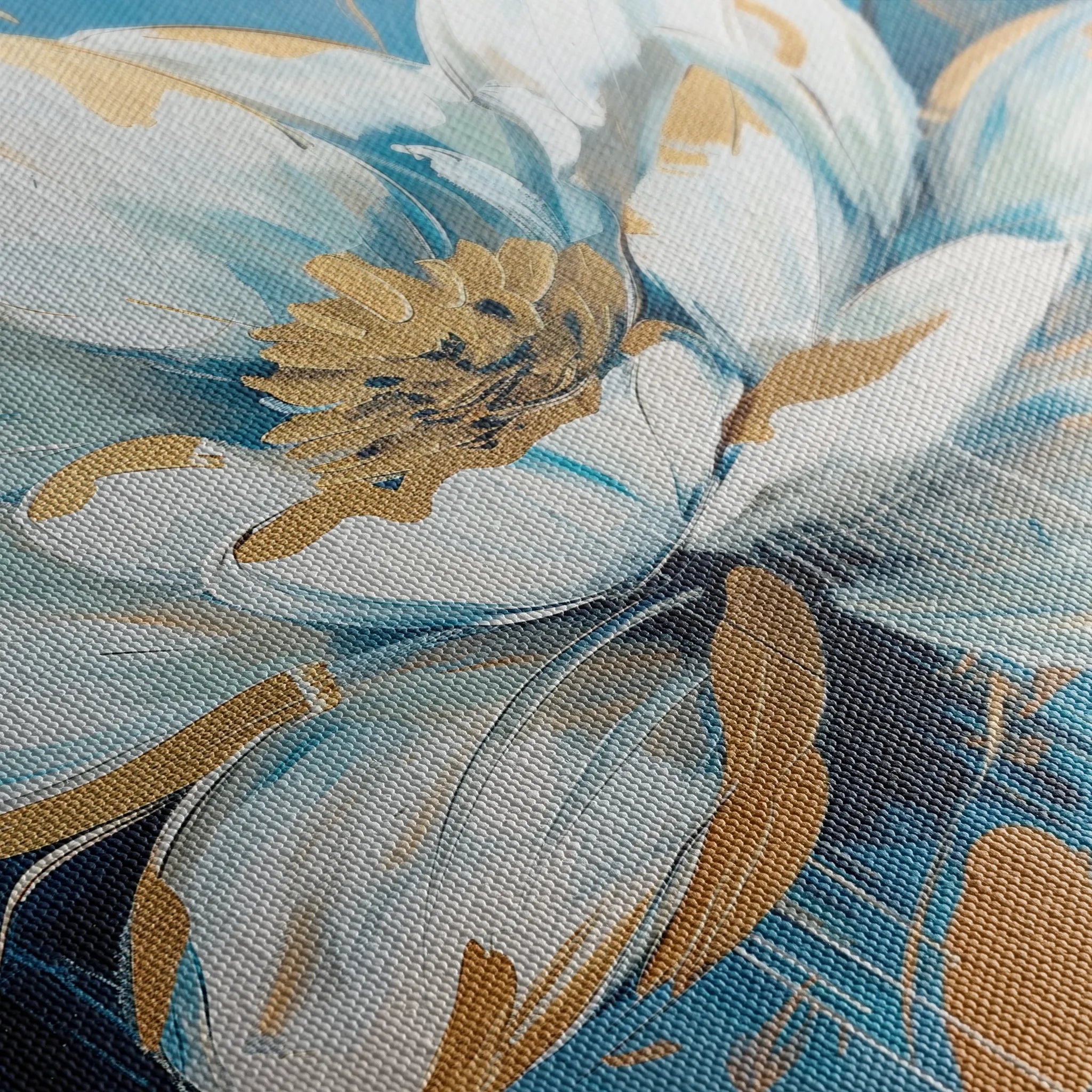 Floral 544 Canvas Art 18" x 24" / 45 x 60 cm / Black