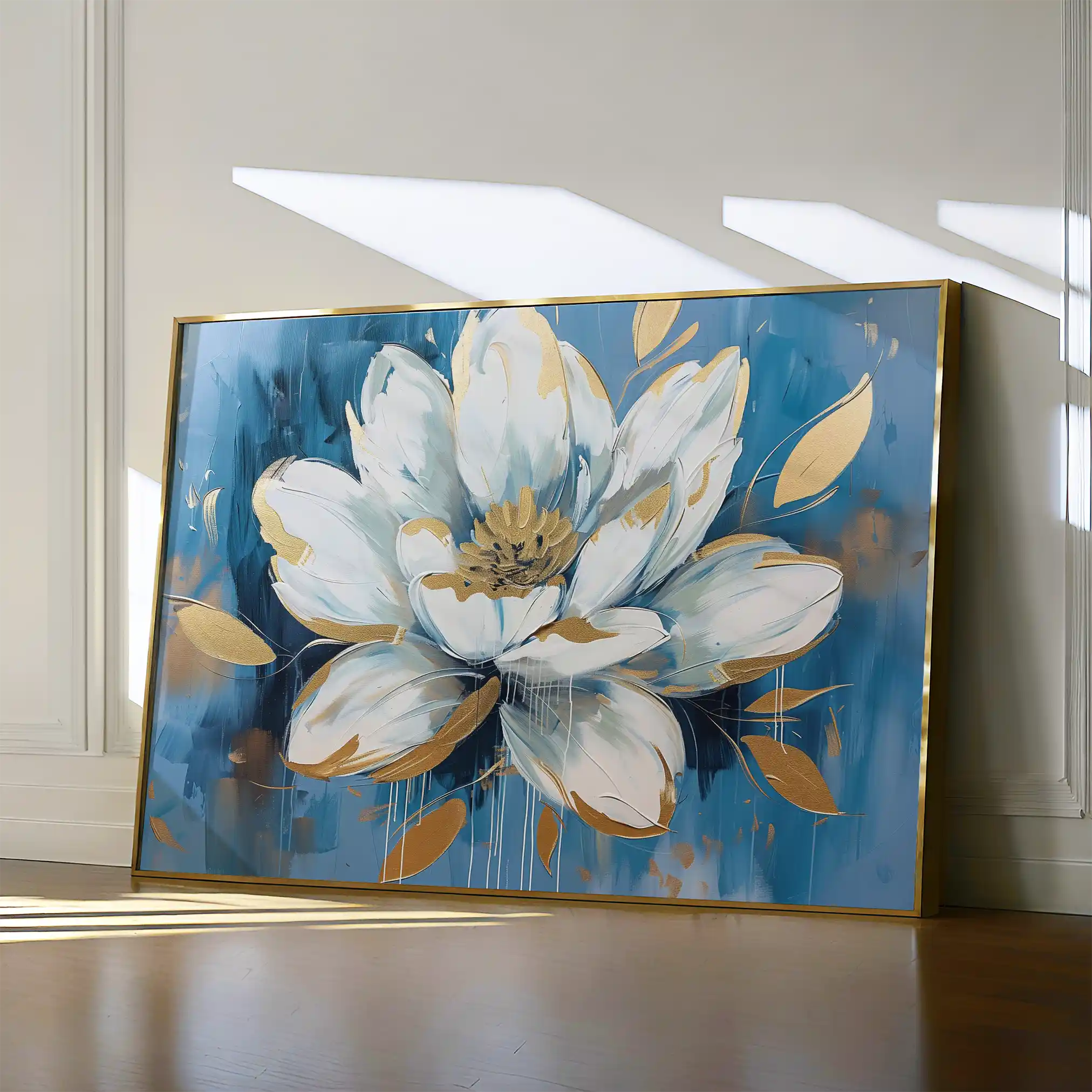 Floral 544 Canvas Art 60 x 40 cm / Black