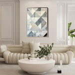 Abstract 545 Canvas Art 18" x 24" / 45 x 60 cm / Black