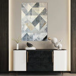 Abstract 545 Canvas Art 18" x 24" / 45 x 60 cm / Black