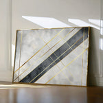 Abstract 546 Canvas Art 18" x 24" / 45 x 60 cm / Black
