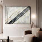 Abstract 546 Canvas Art 18" x 24" / 45 x 60 cm / Black
