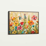 Floral 546 Canvas Art 18" x 24" / 45 x 60 cm / Black