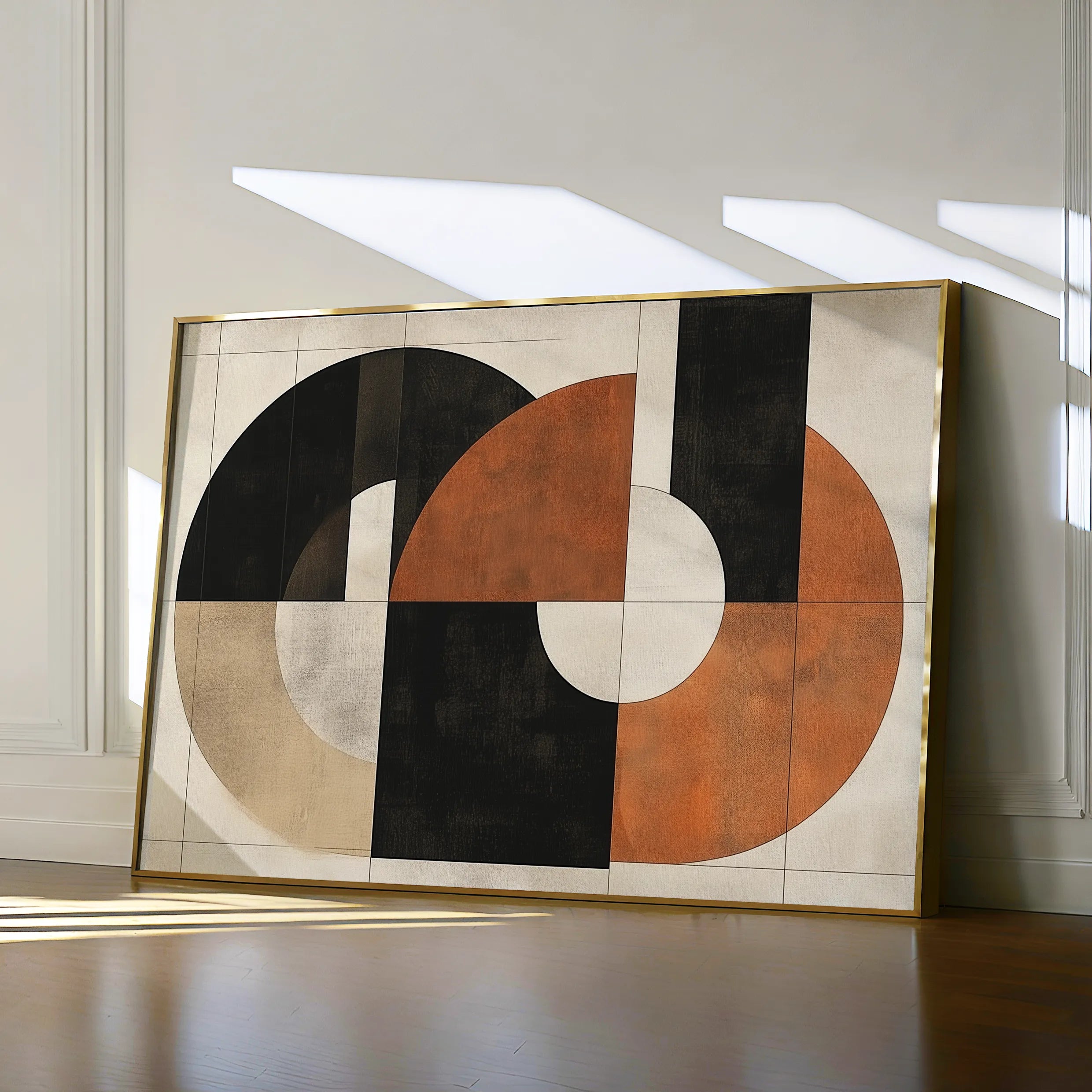 Abstract 547 Canvas Art 18" x 24" / 45 x 60 cm / Black