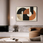 Abstract 547 Canvas Art 60 x 40 cm / Black