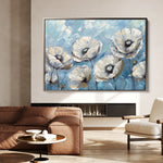 Floral 547 Canvas Art 18" x 24" / 45 x 60 cm / Black