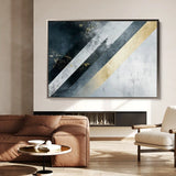 Abstract 548 Canvas Art 18" x 24" / 45 x 60 cm / Black