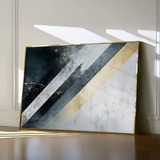 Abstract 548 Canvas Art 18" x 24" / 45 x 60 cm / Black